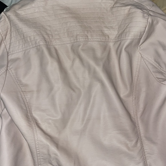 Asos curve pastel pink motor jacket. Plus size 🔥 - Picture 6 of 6